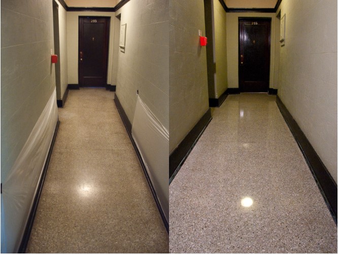 Terrazzo Before and After