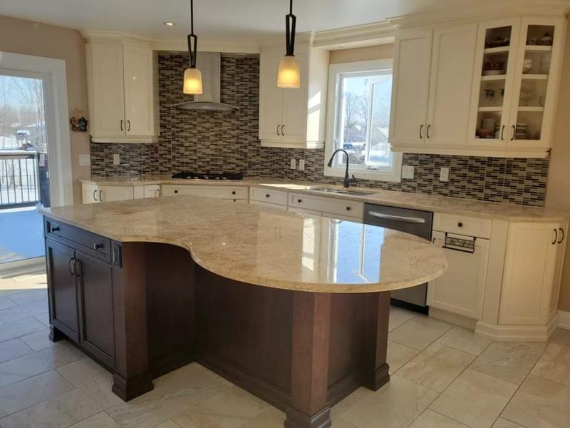 Marble Island Restored to a Brilliant New Finish
